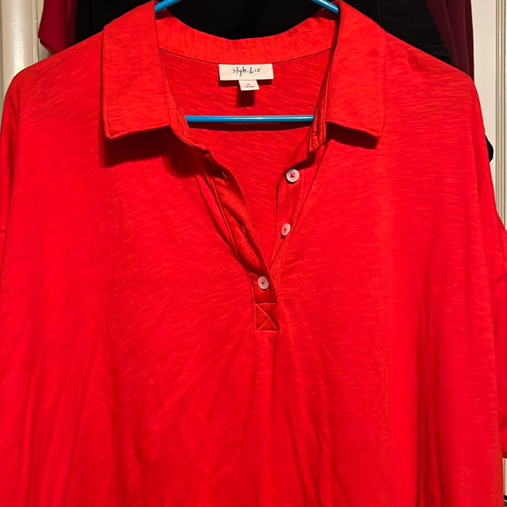 Style and Co Never used buttoned shirt